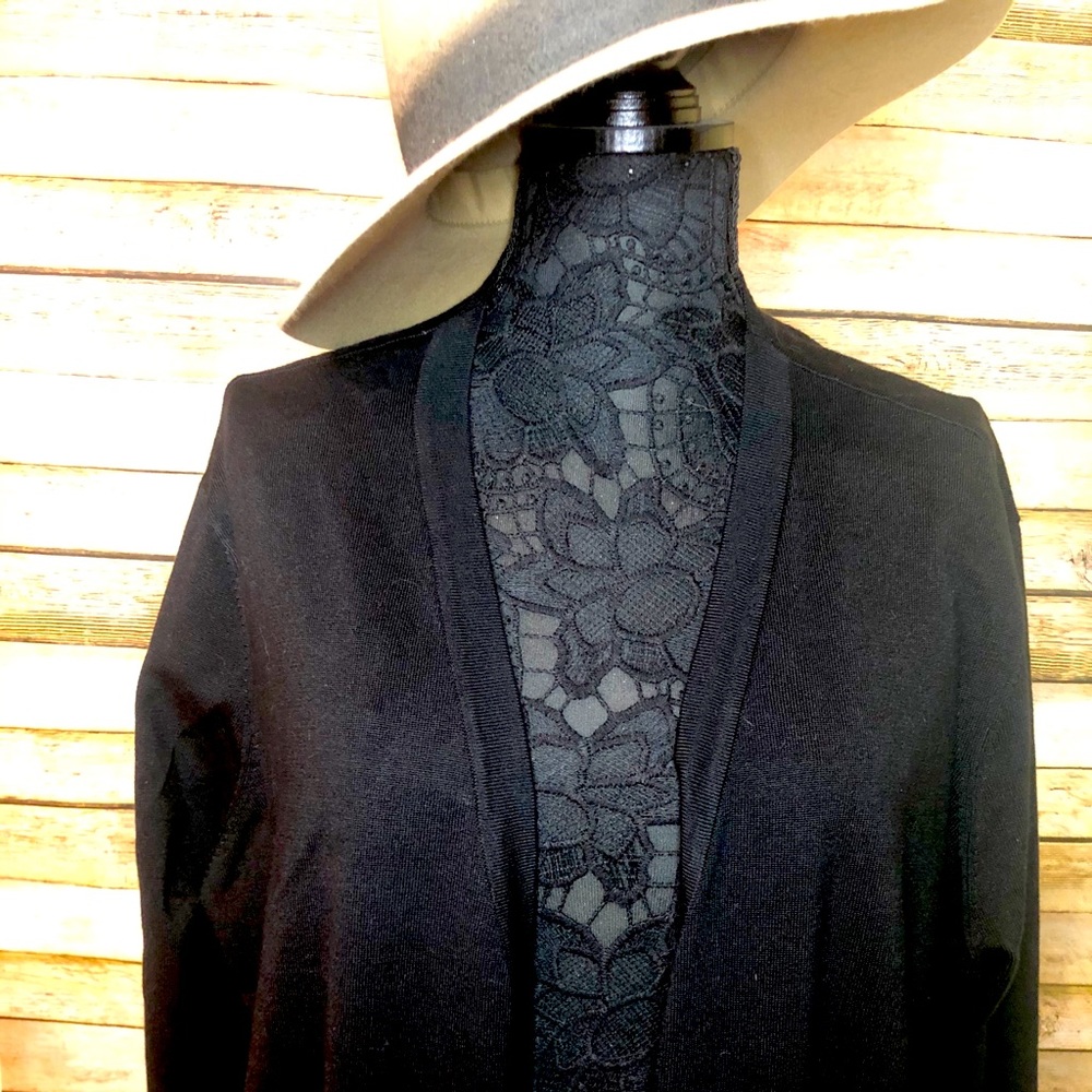 Black cardigan
